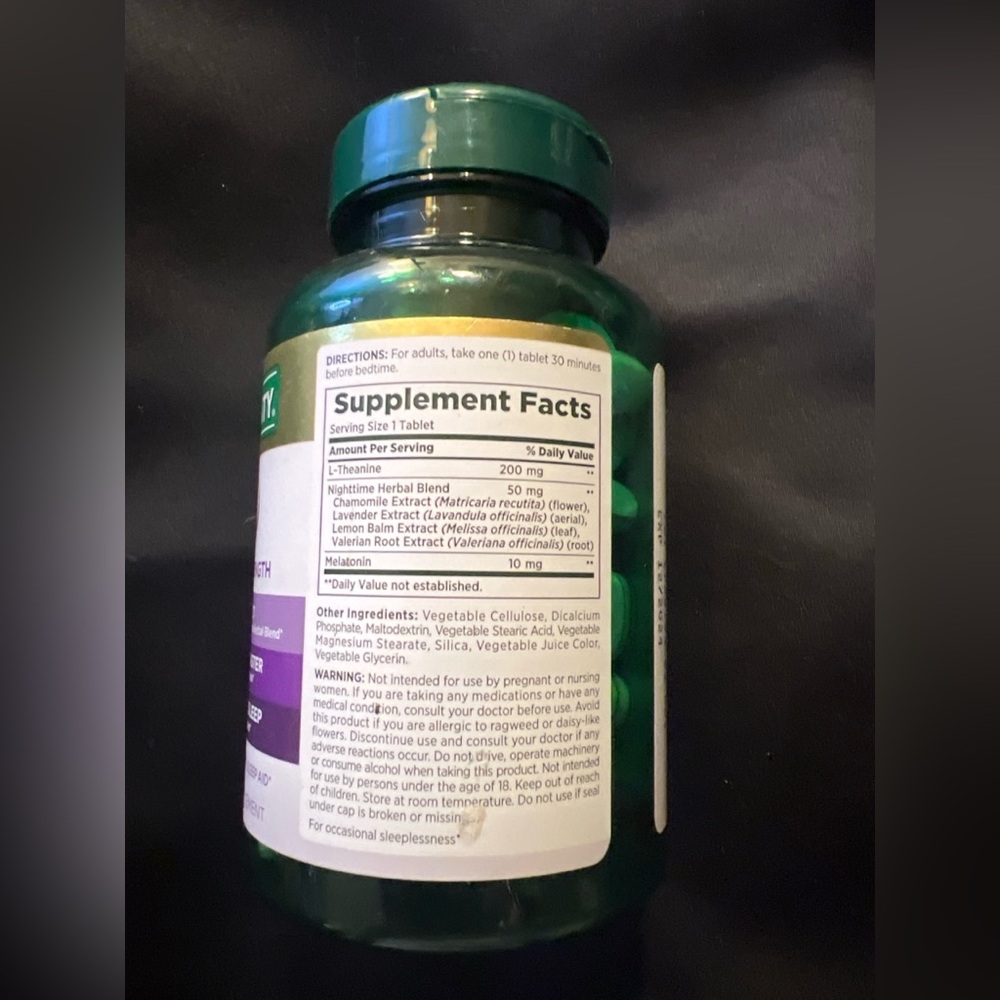 Nature’s Bounty Sleep3 Maximum Strength Melatonin 10 mg New Sealed - Picture 2 of 2